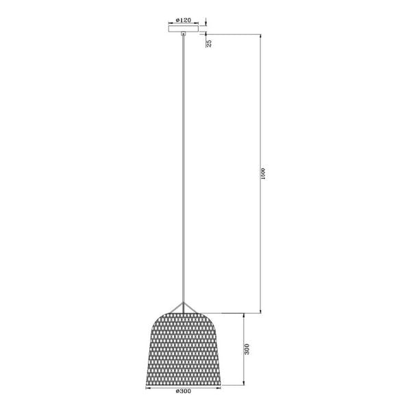 Candeeiro de teto Ledkia Canastra 40 W