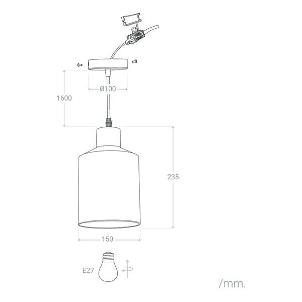 Candeeiro de teto Ledkia Bakuli 40 W