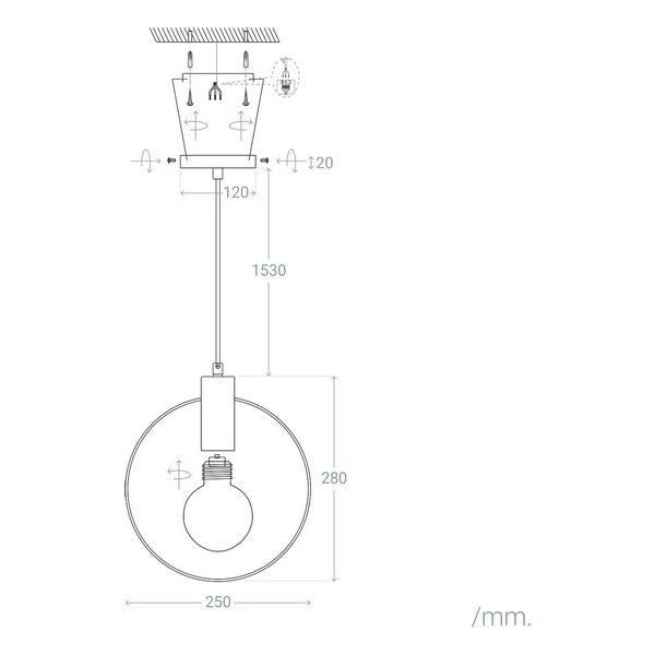 Candeeiro de teto Ledkia Mini Otos 40 W