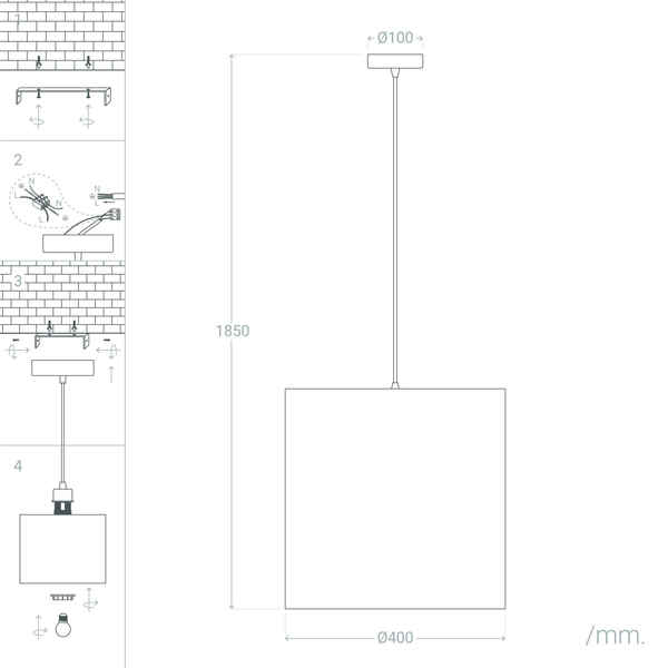 Candeeiro de teto Ledkia Kanzu 40 W