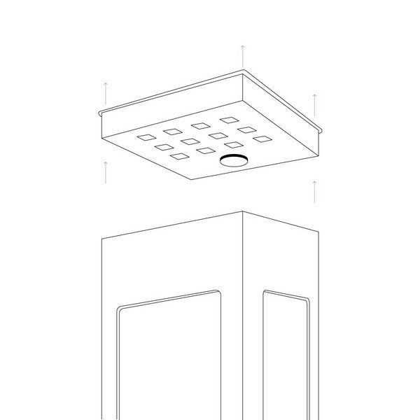 Baliza LED Ledkia Kenya IP65 Alumínio ABS PC (Branco Quente 2800K - 3200K)