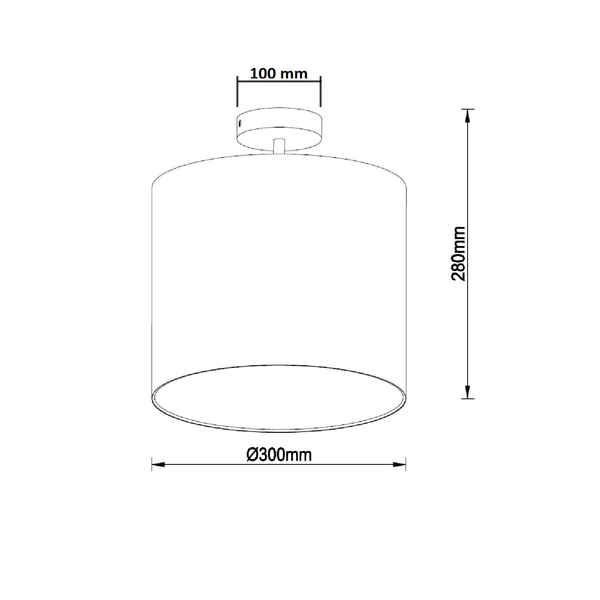 Candeeiro de teto Ledkia Infantil (280 x Ø300 mm)