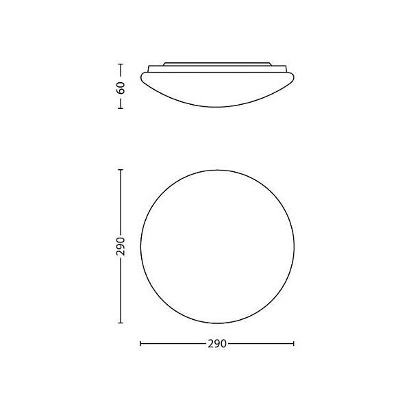 Teto LED Philips Twirly 12 W 1400 lm (Branco Neutro 4000K)